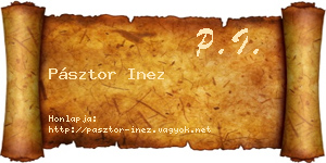Pásztor Inez névjegykártya